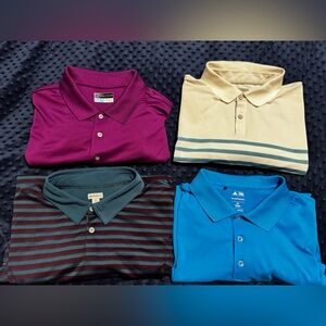 Bundle of 4 Men’s 2XL golf polo shirts.